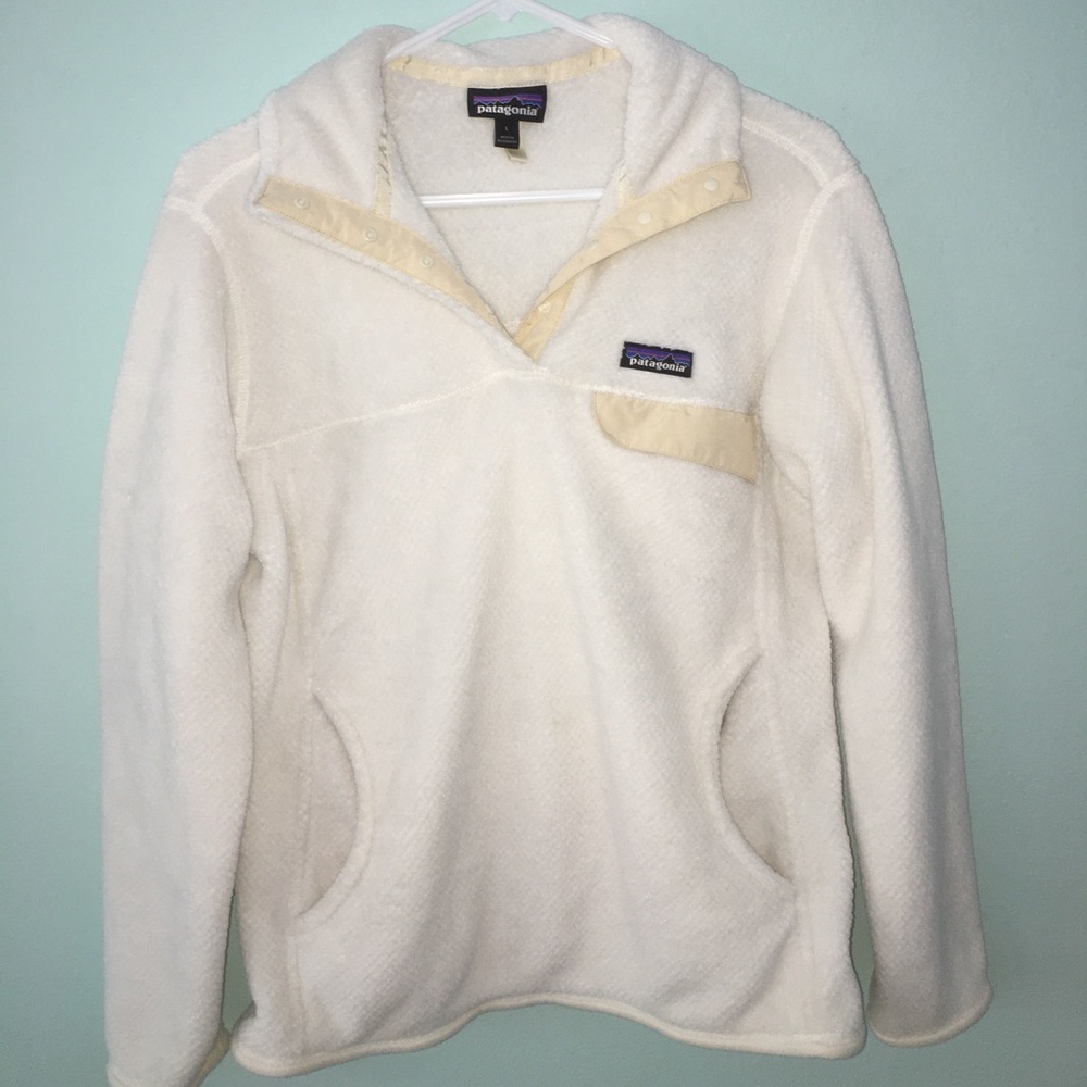 patagonia white fleece